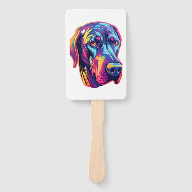 Leque Great Dane Neon Design (Frente)