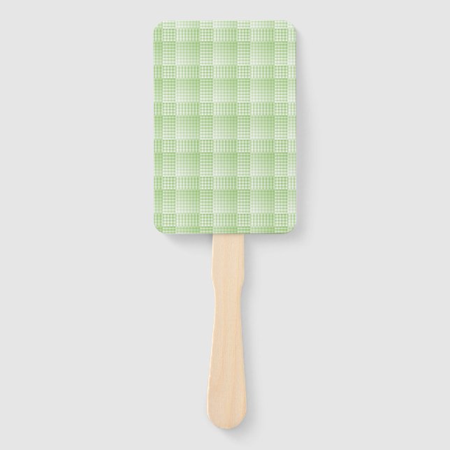 Leque Green White Checker Abstract Pattern (Frente)