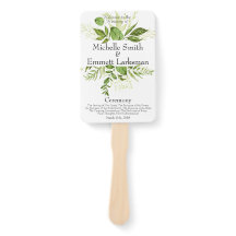 Greenery Rustic Elegant Simple Weding Program