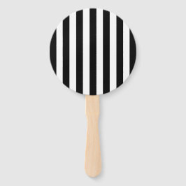 Leque Grelhas Verticais Chic, Pretas E Brancas, Largas