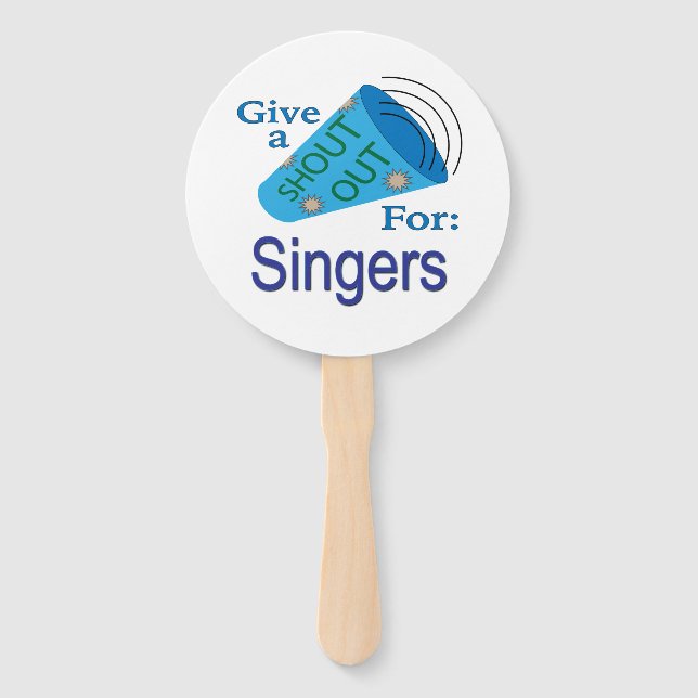Leque Gritar para Cantores (Frente)