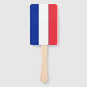 Leque Grupo de fã da mão com a bandeira de France