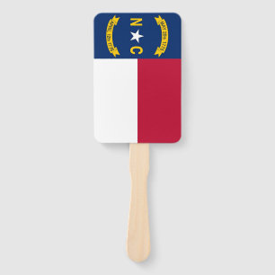 Leque Grupo de fã da mão com a bandeira de North