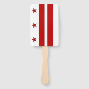 Leque Grupo de fã da mão com a bandeira do Washington