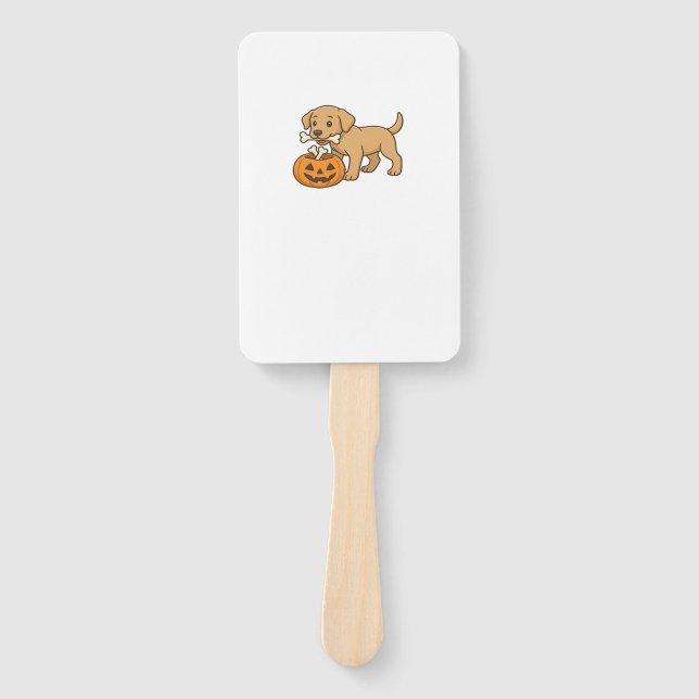 Leque Halloween Pup with Bones and Pumpkin Pal Classic T (Frente)