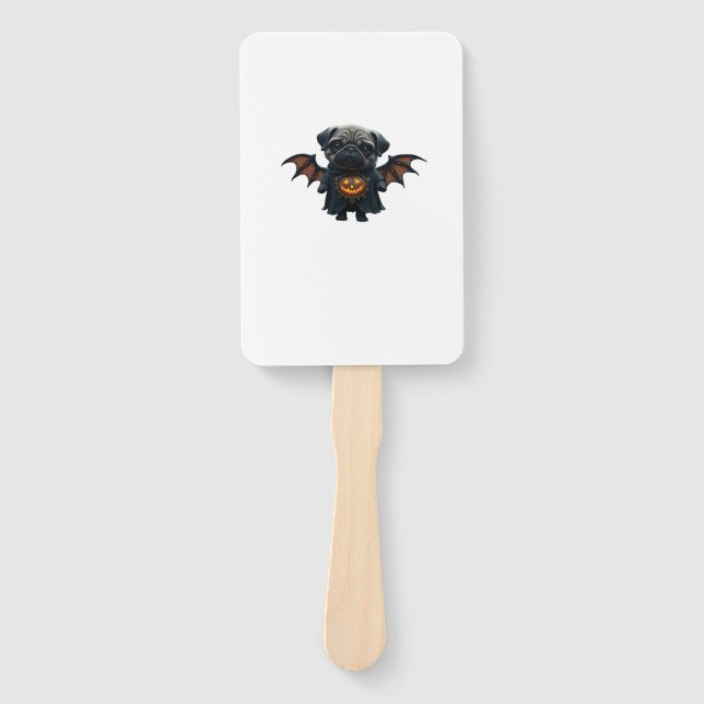 Leque Halloween Spooky Pug Classic T-Shirt (Frente)