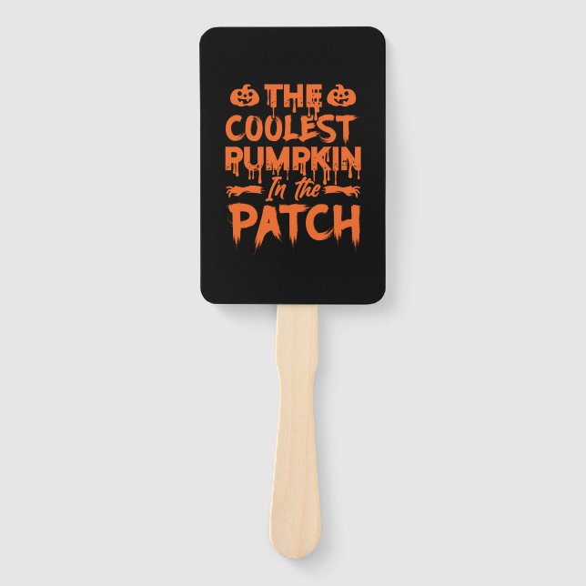 Leque Halloween The Coolest Pumpkin In The Patch Xmas (Frente)
