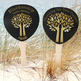 Leque Hands Up Tree Leaves Family Reunion Party