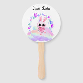 Leque Happiness magic sweet bunny in the rainbow