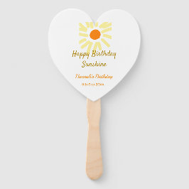 Leque Happy birthday sunshine yellow orange birthday boh