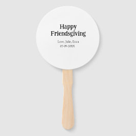 Leque Happy friendsgiving add name with love date simple