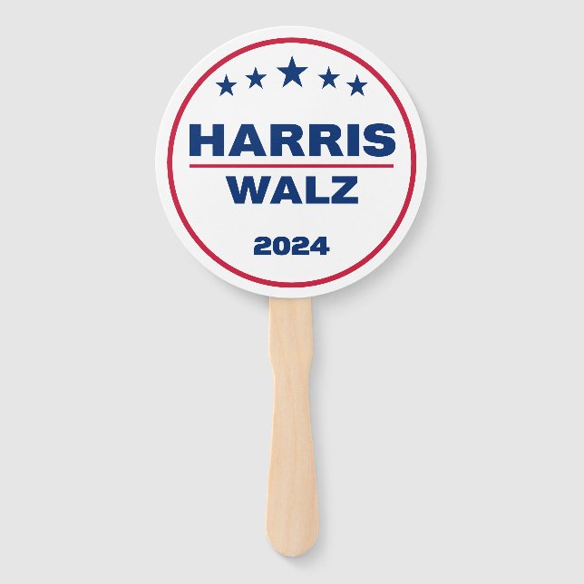 Leque Harris Walz 2024 Kamala Harris Tim Walz Eleição (Frente)