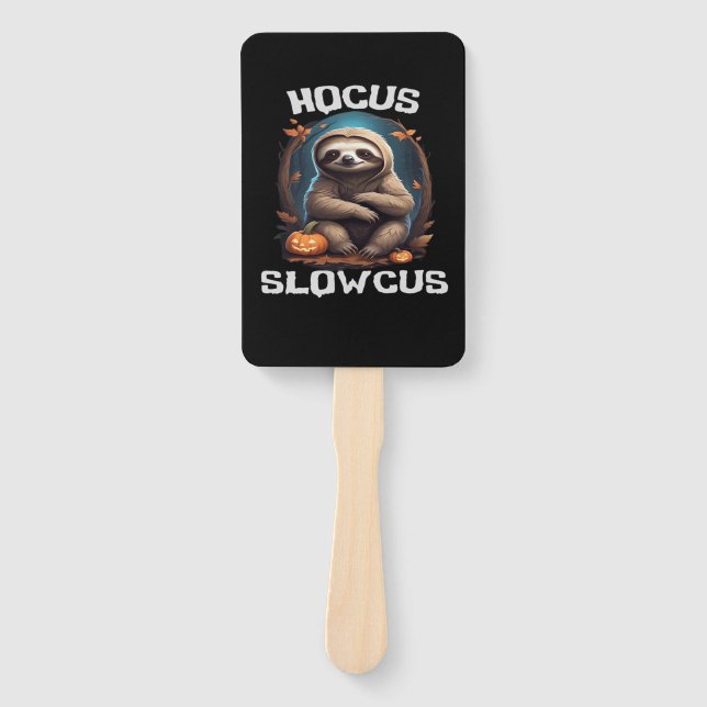 Leque Hocus Slowcus Sloth amantes do vestido de Hallowee (Frente)