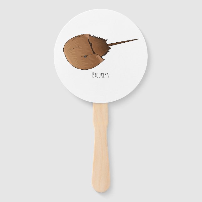 Leque Horseshoe crab cartoon illustration (Frente)