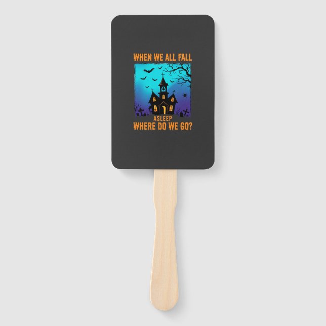 Leque Igreja Assombrada de Halloween Para Onde Vamos (Frente)