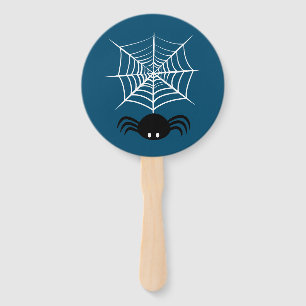 Leque Ilustração Assustadora de Aranha de Halloween
