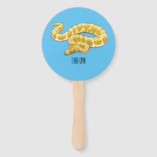 Leque Ilustração de cobra de pitão birmanês