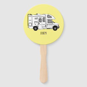 Leque Ilustração de desenho animado de Campervan