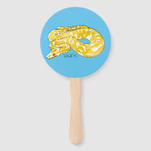 Leque ilustração de desenho animado de cobra python birm
