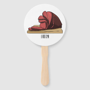 Leque Ilustração de desenho animado de Ham