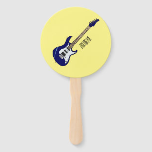 Leque Ilustração de desenho de guitarra elétrica