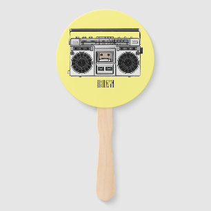 Leque Ilustração de desenho de rádio