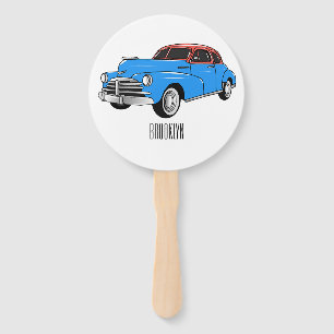 Leque Ilustração do desenho animado Classic car 1948