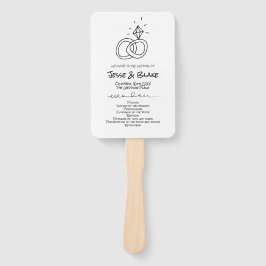 Leque Ilustrações de Dodle Casadas em Preto e Branco