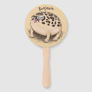 Leque Imagem de desenho animado do sapo de chuva deserto