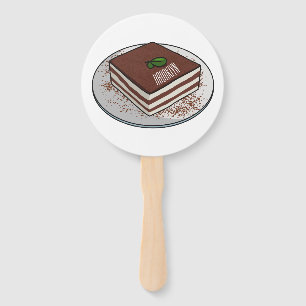 Leque Imagem do desenho do bolo Tiramisu