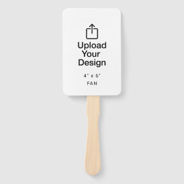 Leque Impressão seu programa de ventilador de casamento 