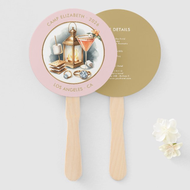 Leque Itinerário Personalizado de Fim de Semana de Despe (Frente e Verso)