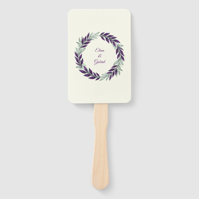 Leque  Ivory and Wreath / Boda Marfil y Corona (Frente)