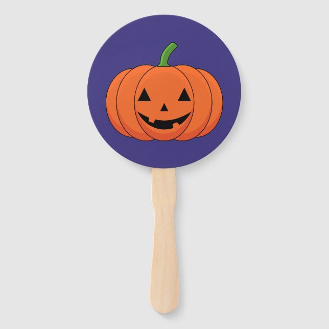 Leque Jack-O'-Lanterna Pumpkin Halloween (Frente)