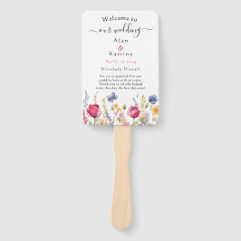 Leque Jardim Colorido Boho Selvagens