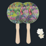Leque Jardim Íris por Claude Monet Chaveiro<br><div class="desc">Por favor,  visite minha loja para obter design mais interessante e mais opções de cores. => zazzle.com/colorfulworld*</div>