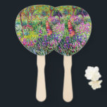 Leque Jardim Íris por Claude Monet Chaveiro<br><div class="desc">Por favor,  visite minha loja para obter design mais interessante e mais opções de cores. => zazzle.com/colorfulworld*</div>