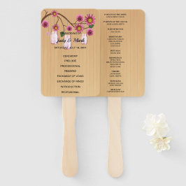 Leque Jarras de Pedra Rosa Floral Rústica Leve Casamento