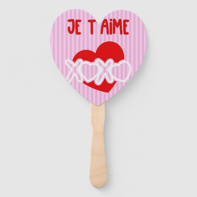 Leque Je t’aime. (Frente)