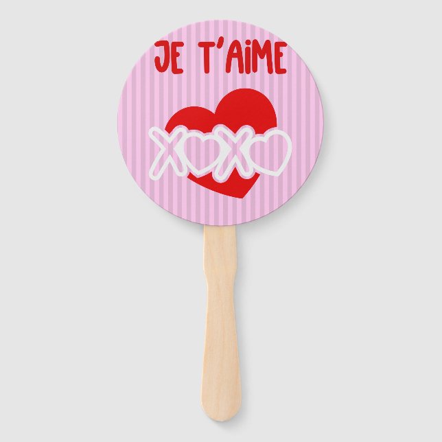 Leque Je t’aime. (Frente)
