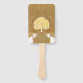 Leque Jesus Abre Unhas em Mãos Árvore da Vida