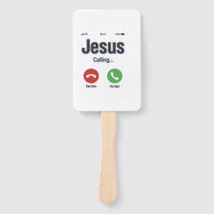 Leque Jesus Chamando Design de Camisa Cristã para Tela d