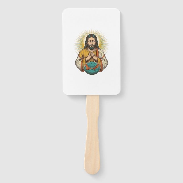 Leque Jesus desapontado Bola de Exercício Murcha Falha n (Frente)