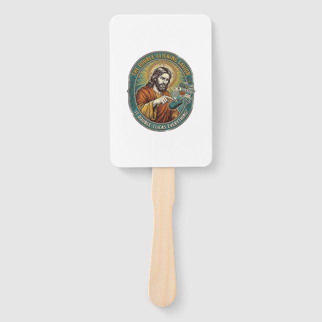 Leque Jesus Quebrou o Mouse com Duplo Clique TI Tecnolog (Frente)