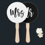 Leque Jogo de Casamento Mínimo da Sra. Modern<br><div class="desc">Sr. ou Sra. Modern Mínimo Ventilador de Mão do Jogo de Casamento</div>