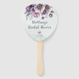 Leque Lavanda do chá de panela e Floral Verde