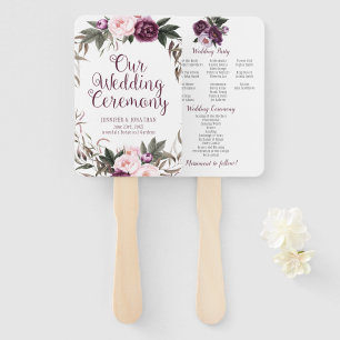 Leque Lavandas de Roxo Peonies Greenery