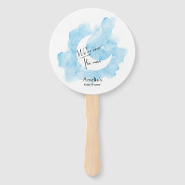 Leque Lavar Aquarela sobre o Chá de fraldas da Lua