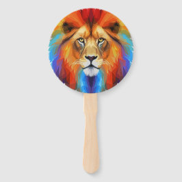 Leque Leão Colorido