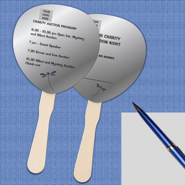 Leque Leilão de Caridade Luxurioso Silver Sheen (Criador carregado)